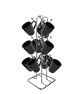 Silver Stainless Steel Tabletop Cup Mount