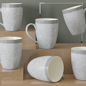 The Earth Store Ceramic Mugs - Set of 6